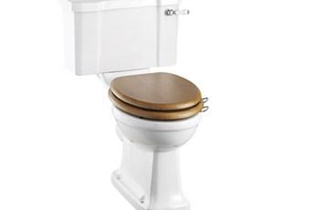 Burlington standard toilet med lever håndtag, soft close sæde og 44 cm eller 52 cm cisterne. 2 skyl. kr. 5.995,00 Fås også med trykknap.