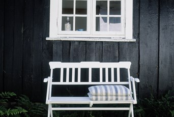 skovshoved møbelfabrik malet humlebæk bænk